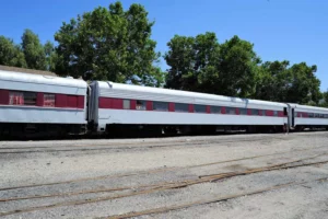 Sierra Northern movie railroad modern passenger cars