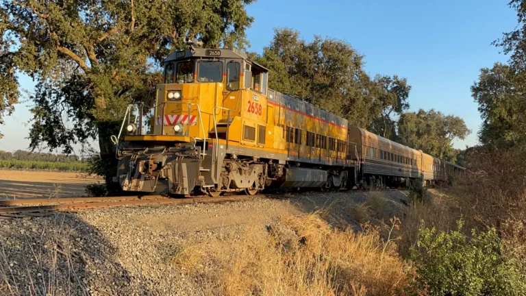 Sierra Northern train in late sunlight